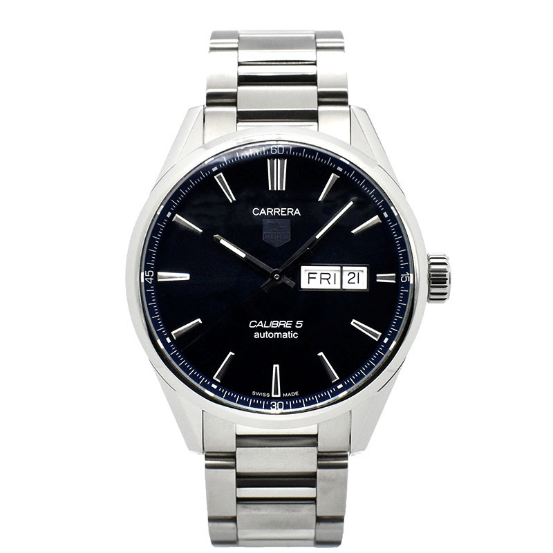 タグホイヤー　TAG HEUER　カレラ デイデイト キャリバー5　WAR201E.BA0723　41mm　ブルー　USED　中古