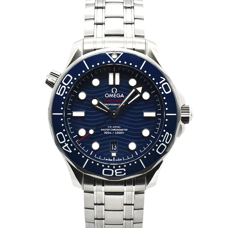 オメガ　OMEGA　シーマスター300 コーアクシャル マスタークロノメーター　210.30.42.20.03.001　ブルー　42mm　USED　中古