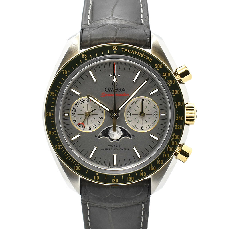 オメガ　OMEGA　スピードマスター ムーンフェイズ コーアクシャル マスタークロノメーター　304.23.44.52.06.001　SS/18KYG　44.25mm　新品同様　未使用品