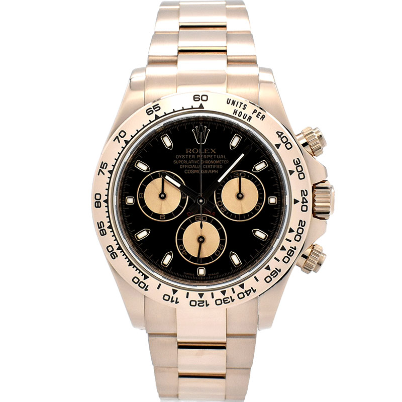 ロレックス　ROLEX　デイトナ　Ref.116505　エバーローズゴールド　ブラック/ピンク　ランダム番　40mm　USED　中古