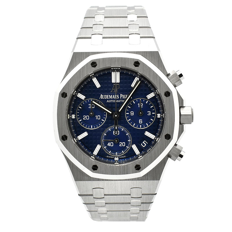 オーデマ・ピゲ　AUDEMARS PIGUET　ロイヤルオーク クロノグラフ　26239BC.OO.1220BC.01　世界222本限定　18KWG　41mm　ブルー　USED　中古