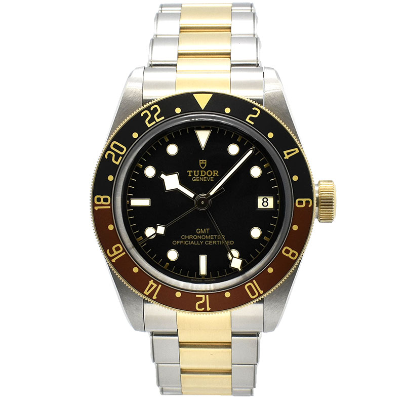 チューダー(チュードル)　TUDOR　ヘリテージ ブラックベイ GMT S&G　Ref.79833MN　41mm　ブラック　未使用品