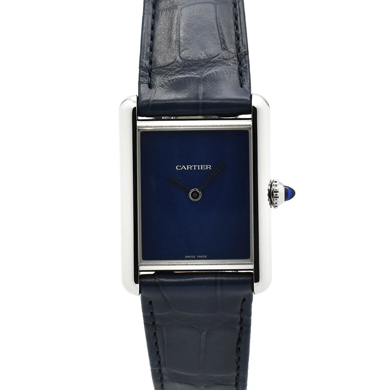 カルティエ　CARTIER　タンクマスト LM　WSTA0055　クォーツ　ブルー　33.7×25.5mm　未使用品