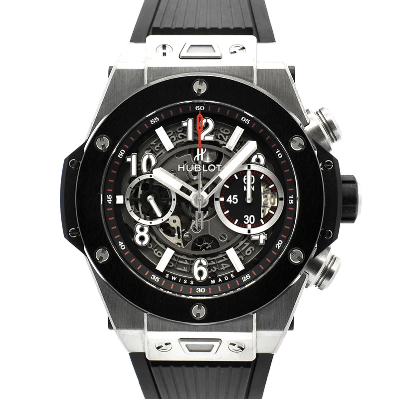 ウブロ　HUBLOT　ビッグバン ウニコ チタニウム セラミック　411.NM.1170.RX　45mm　USED　中古