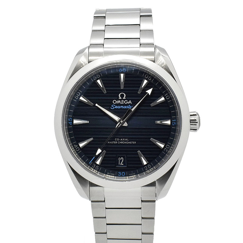 オメガ　OMEGA　シーマスター アクアテラ マスタークロノメーター　220.10.41.21.03.001　ブルー　41mm　USED　中古