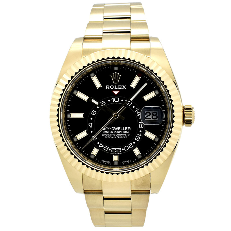ロレックス　ROLEX　スカイドゥエラー　Ref.326938　18KYG　ブラック　42mm　未使用品