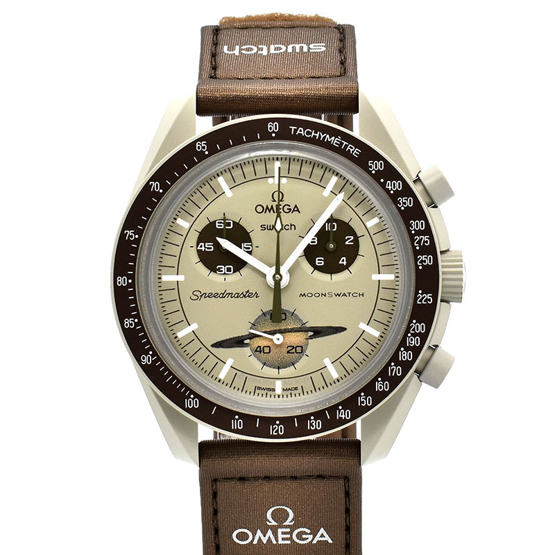 オメガ×スウォッチ　OMEGA×Swatch　ミッション トゥ サターン　SO33T100　バイオセラミック　42mm　未使用品