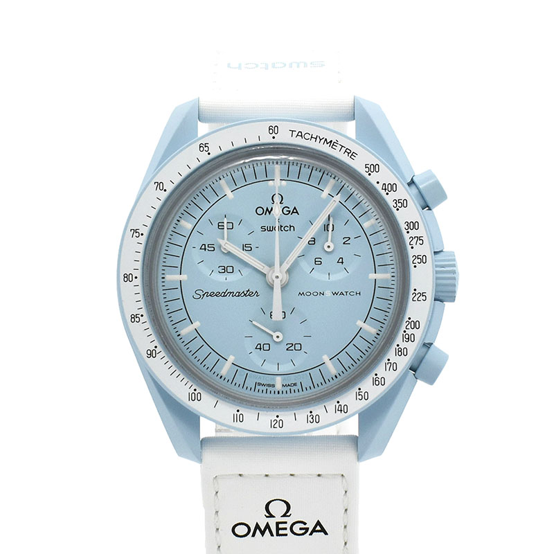 オメガ×スウォッチ　OMEGA×Swatch　ミッション トゥ ウラヌス　SO33L100　バイオセラミック　42mm　未使用品