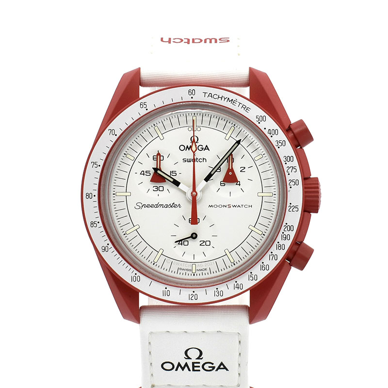オメガ×スウォッチ　OMEGA×Swatch　ミッション トゥ マーズ 火星ミッションモデル　SO33R100　バイオセラミック　42mm　未使用品