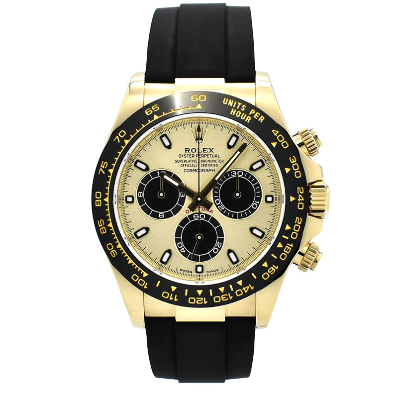 ロレックス　ROLEX　デイトナ　116518LN　シャンパン/ブラック　オイスターフレックス　18KYG　USED　中古