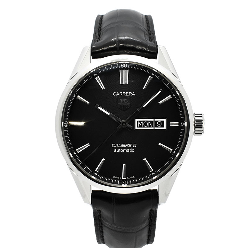 タグホイヤー　TAG HEUER　カレラ デイデイト キャリバー5　WAR201A.FC6266　ブラック　41mm　USED　中古