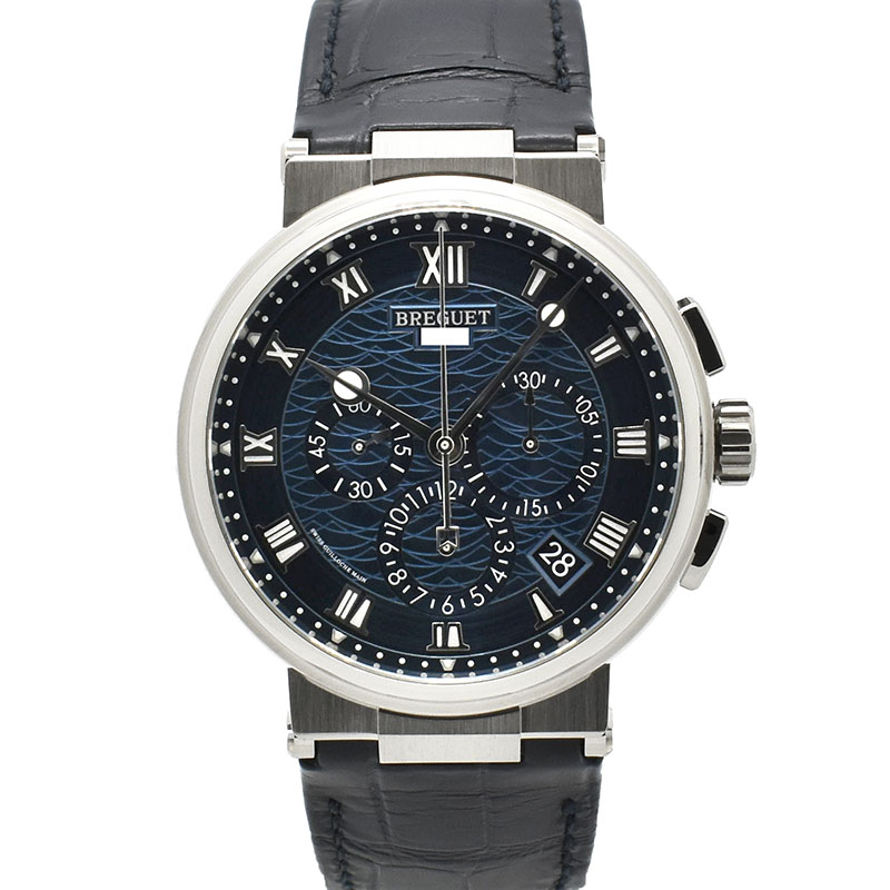 ブレゲ　BREGUET　マリーン クロノグラフ 5527　5527BB/Y2/5WV　42mm　18KWG　USED　中古