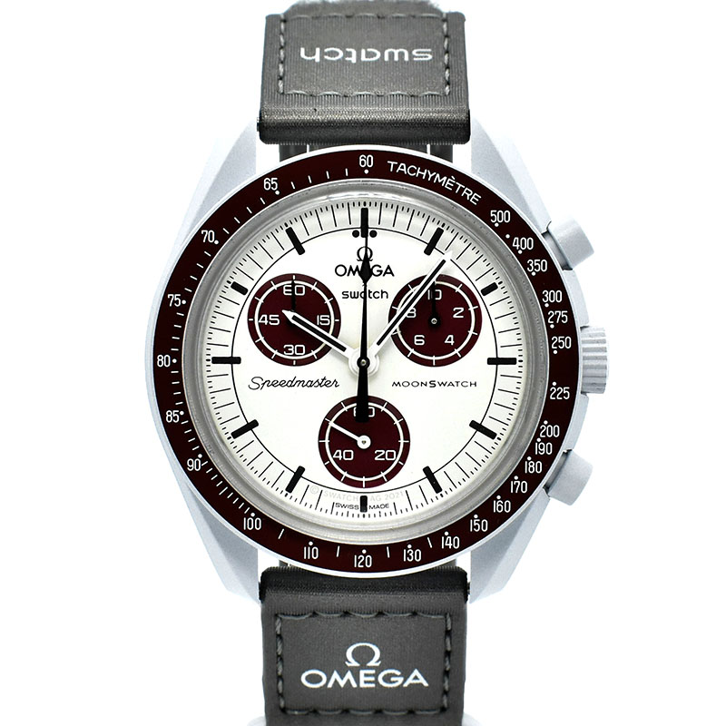 オメガ×スウォッチ　OMEGA×Swatch　ミッション トゥ プルート　SO33M101　バイオセラミック　42mm　未使用品