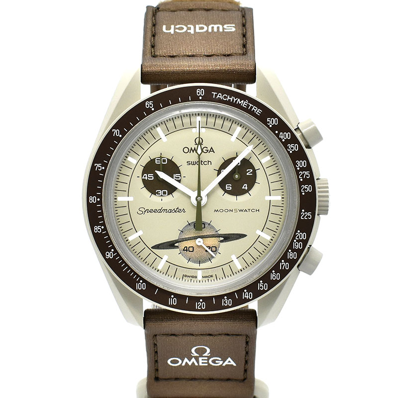 オメガ×スウォッチ　OMEGA×Swatch　ミッション トゥ サターン　SO33T100　バイオセラミック　42mm　未使用品