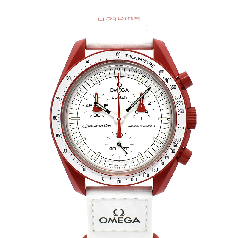 オメガ×スウォッチ　OMEGA×Swatch　ミッション トゥ マーズ 火星ミッションモデル　SO33R100　バイオセラミック　42mm　未使用品