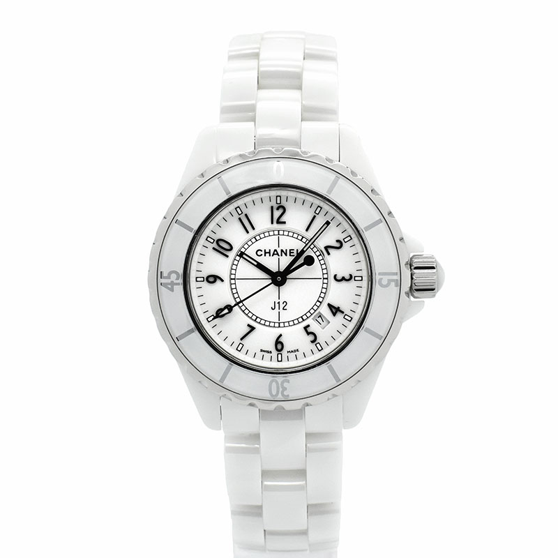 シャネル　CHANEL　J12 ホワイトセラミック　H0968　レディース　クォーツ　33mm　USED　中古