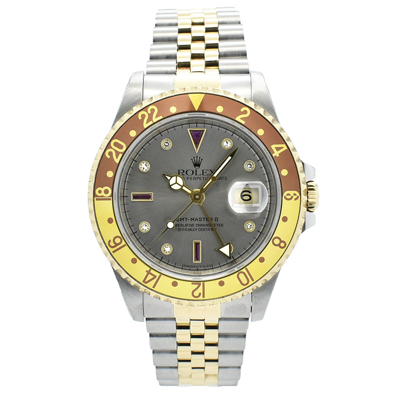 ロレックス　ROLEX　GMTマスター2　Ref.16713RG　グレー　X番　40mm　USED　中古