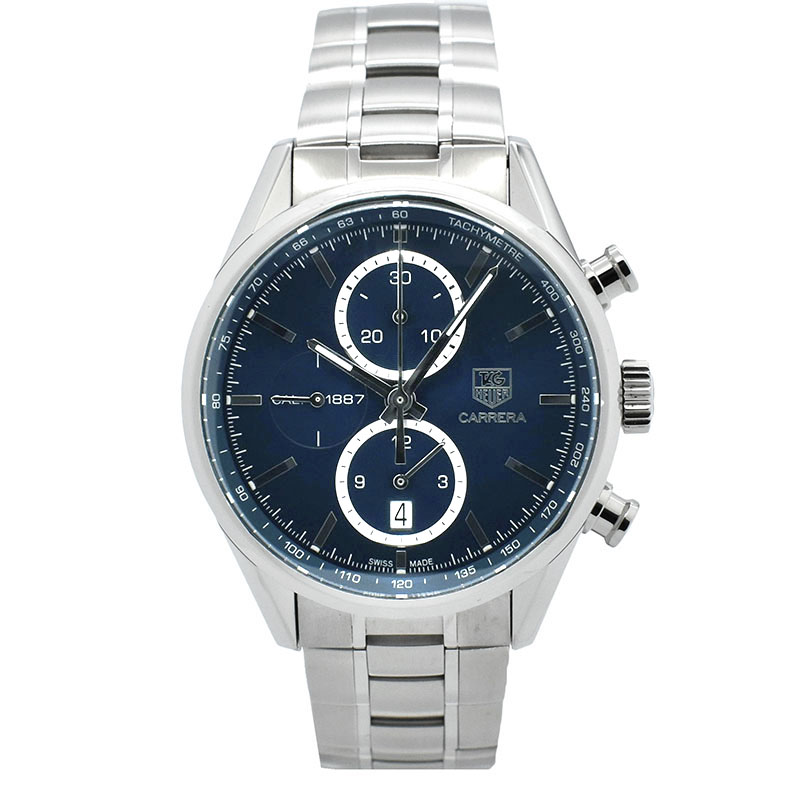 タグホイヤー　TAG HEUER　カレラクロノ　キャリバー1887　CAR2115.BA0724　41mm　SS　ブルー　自動巻　USED　中古