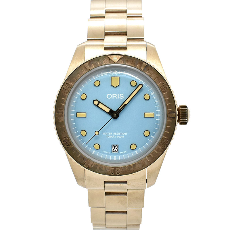 オリス　ORIS　ダイバーズ65 コットンキャンディ　733 7771 3155　ブロンズ　38mm　自動巻き　USED　中古
