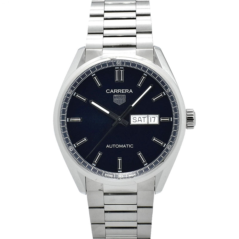タグホイヤー　TAG HEUER　カレラ デイデイト キャリバー5　WBN2012.BA0640　41mm　ブルー　USED　中古