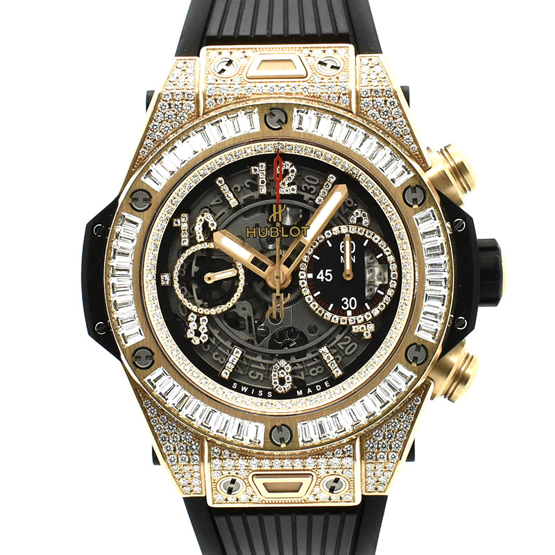 ウブロ　HUBLOT　ビッグバン ウニコ キングゴールド ジュエリー　411.OX.1180.RX.0904　45mm　USED　中古