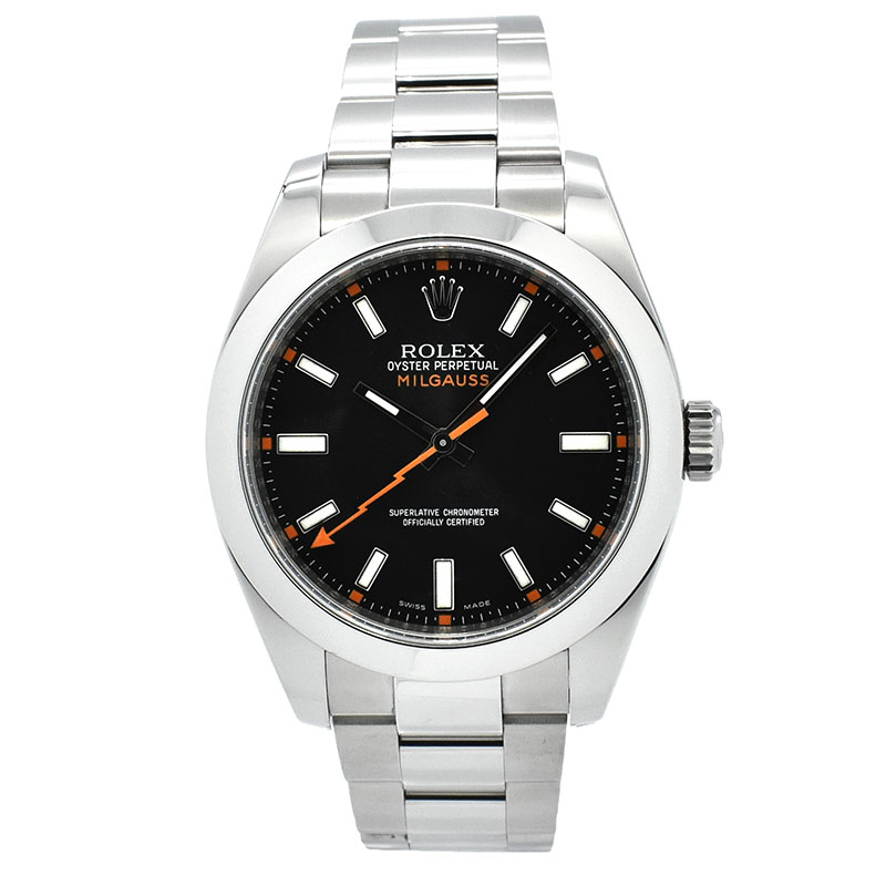 ロレックス　ROLEX　ミルガウス　Ref.116400　ブラック　V番　USED　中古