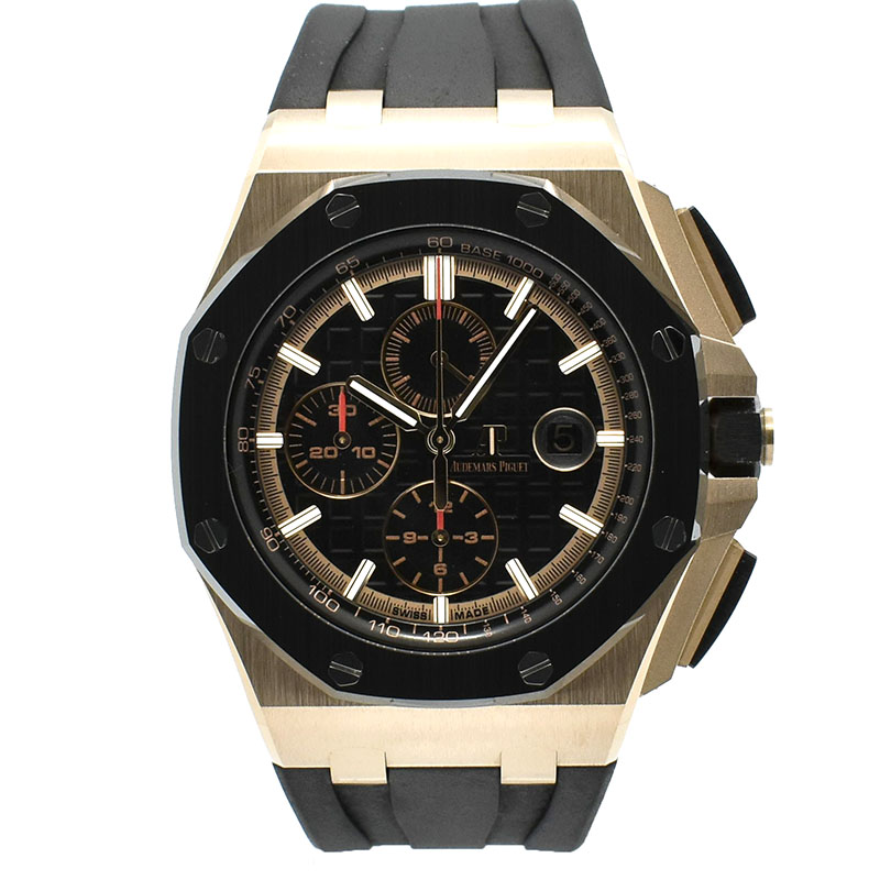 オーデマ・ピゲ　AUDEMARS PIGUET　ロイヤルオーク オフショア クロノグラフ　26401RO.OO.A002CA.02　18KPG　44mm　ブラック　USED　中古
