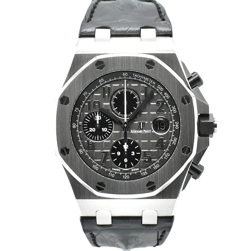 オーデマ・ピゲ　AUDEMARS PIGUET　ロイヤルオーク オフショア クロノグラフ　26470ST.OO.A104CR.01　Dバックル　グレー　42mm　USED　中古
