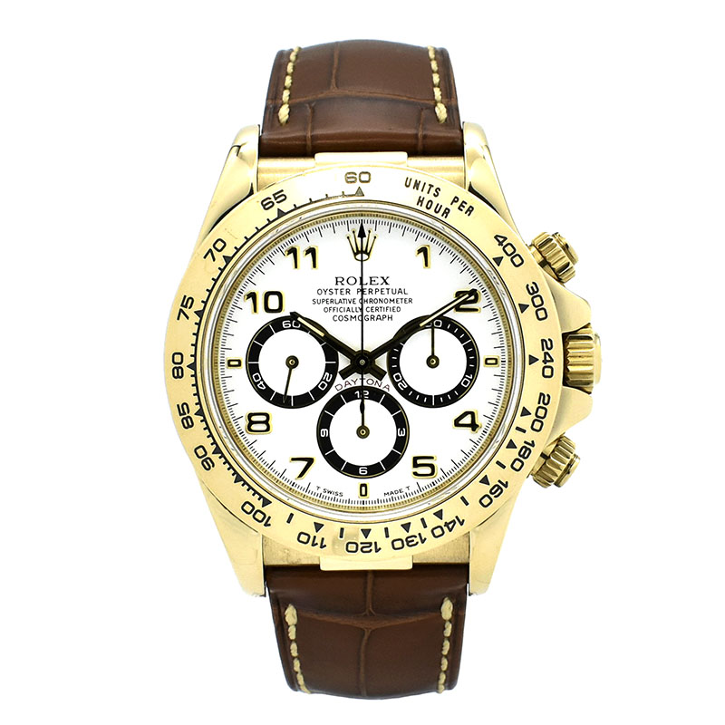ロレックス　ROLEX　デイトナ　Ref.16518　ホワイト　T番　18KYG　USED　中古