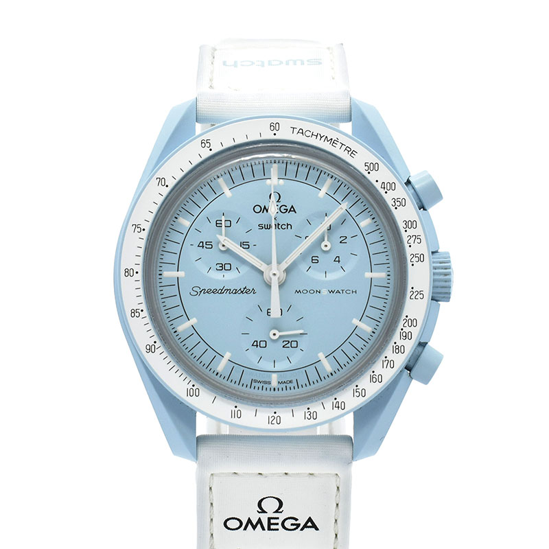 オメガ×スウォッチ　OMEGA×Swatch　ミッション トゥ ウラヌス　SO33L100　バイオセラミック　42mm　USED　中古