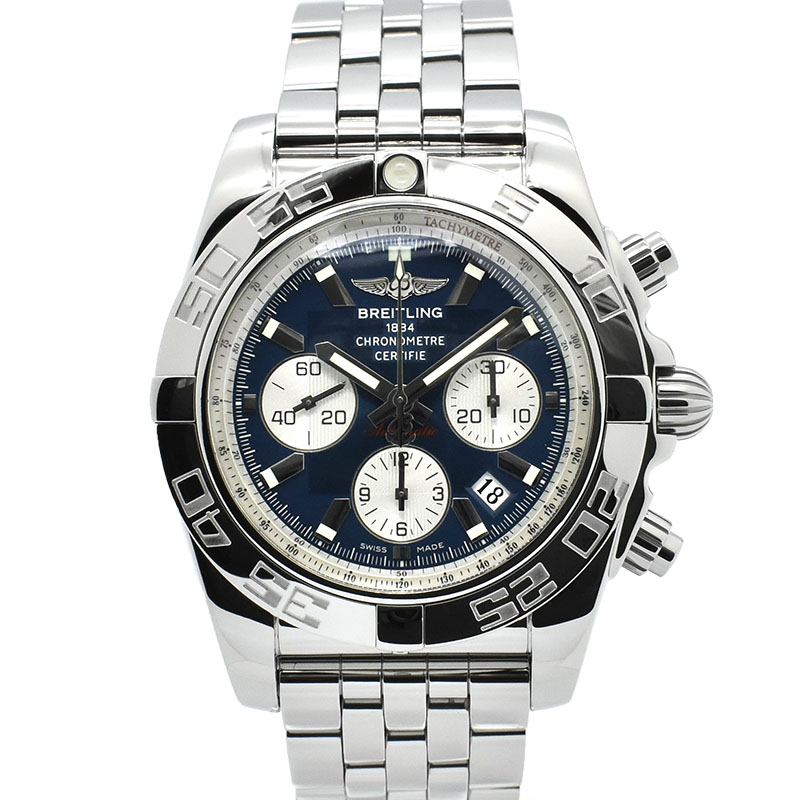 ブライトリング　BREITLING　クロノマット44　A011C88PA(AB0110)　ブルー/シルバー　SS　43,5mm　USED　中古