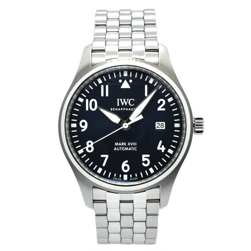 IWC　パイロットウォッチ マーク18 プティ・プランス　IW327014　ブルー　40mm　USED　中古