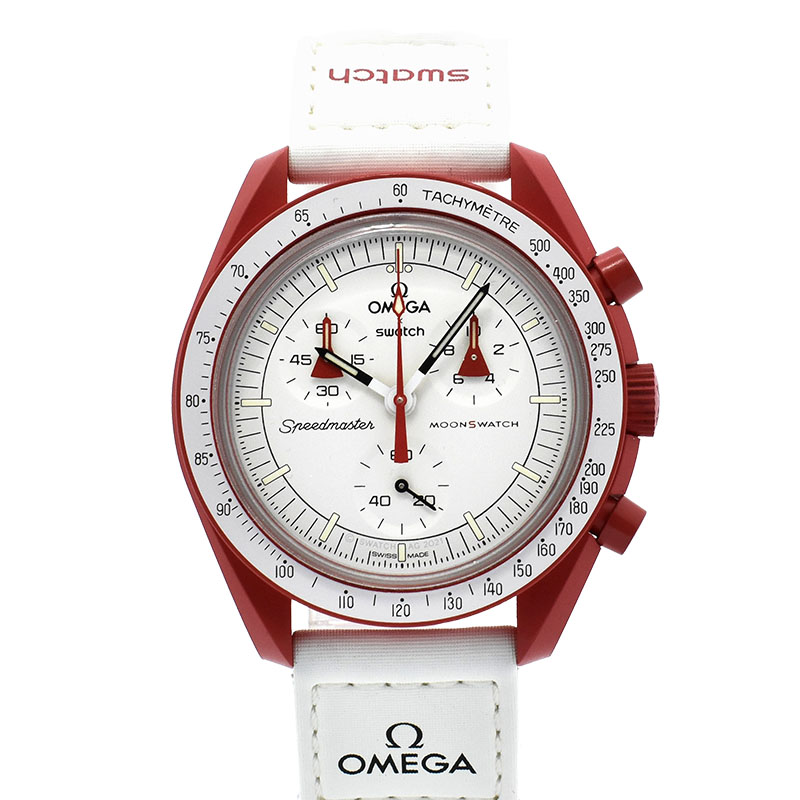 オメガ×スウォッチ　OMEGA×Swatch　ミッション トゥ マーズ 火星ミッションモデル　SO33R100　バイオセラミック　42mm　未使用品