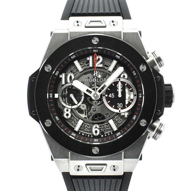 ウブロ　HUBLOT　ビッグバン ウニコ チタニウム セラミック　411.NM.1170.RX　45mm　USED　中古
