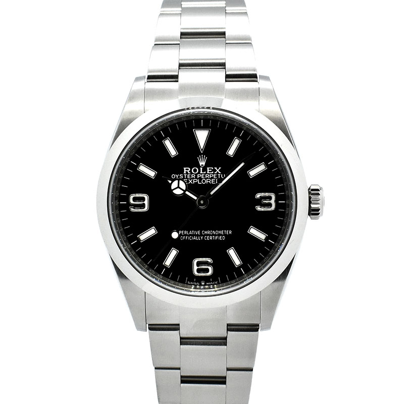 ロレックス　ROLEX　エクスプローラー1　Ref.124270　36mm　ブラック　USED　中古