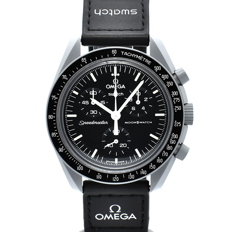 オメガ×スウォッチ　OMEGA×Swatch　ミッション トゥ ザ ムーン　SO33M100　バイオセラミック　42mm　未使用品