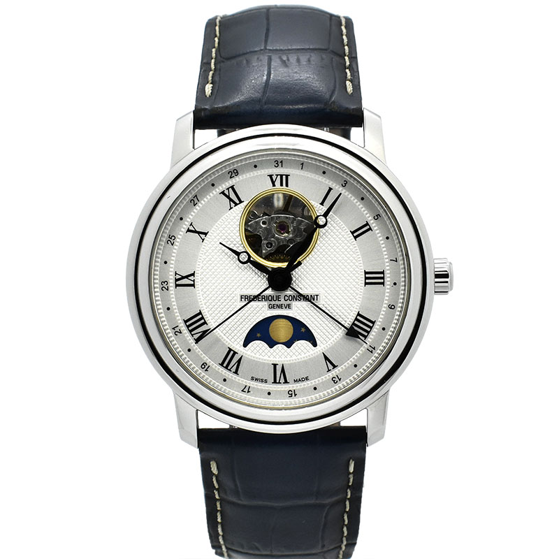 フレデリック・コンスタント　FREDERIQUE CONSTANT　クラシック ハートビート ムーンフェイズ　FC-335MC4P6　シルバー　40mm　USED　中古