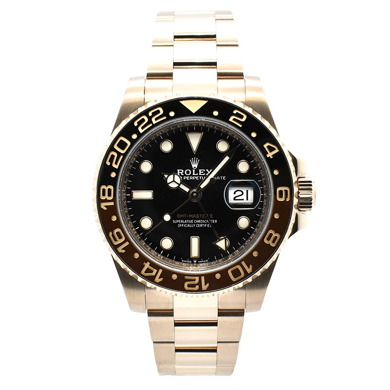 ロレックス　ROLEX　GMTマスター2　Ref.126715CHNR　ブラウン/ブラックベゼル　40mm　18KERG　USED　中古