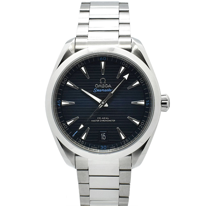 オメガ　OMEGA　シーマスター アクアテラ マスタークロノメーター　220.10.41.21.03.001　ブルー　41mm　USED　中古