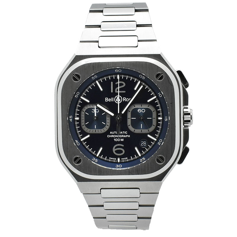 ベル＆ロス　BELL＆ROSS　インストゥルメントゥ BR 05 クロノ ブルー スティール　BR05C-BU-ST/SST　SS　42mm　USED　中古