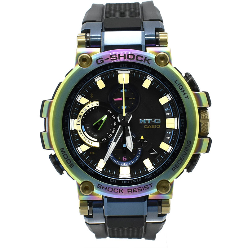 カシオ　CASIO　Gショック MT-G 20周年記念　MTG-B1000RB-2AJR　ルナレインボー　55.8×51.7×14.4mm　USED　中古