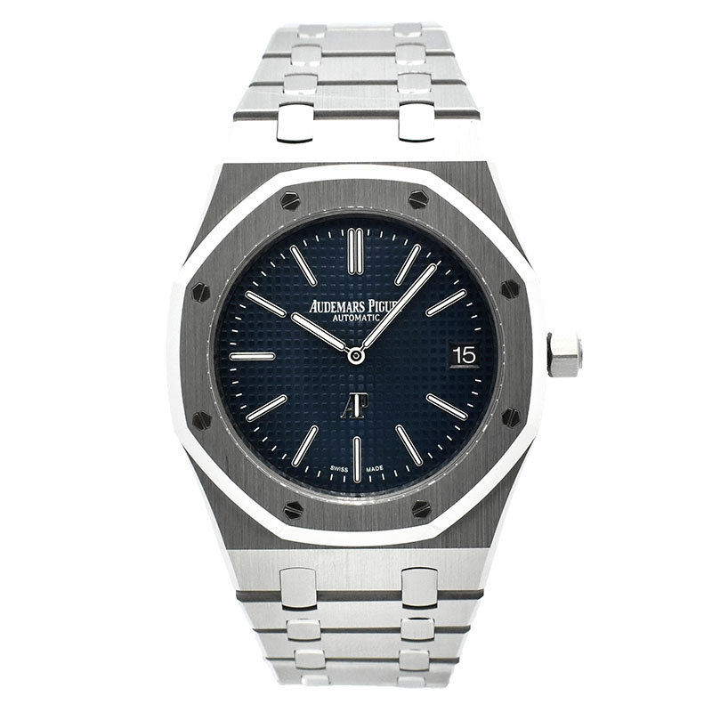 オーデマ・ピゲ　AUDEMARS PIGUET　ロイヤルオーク ジャンボ エクストラシン　15202ST.OO.1240ST.01　後期型モデル　39mm　SS　ブルー　USED　中古