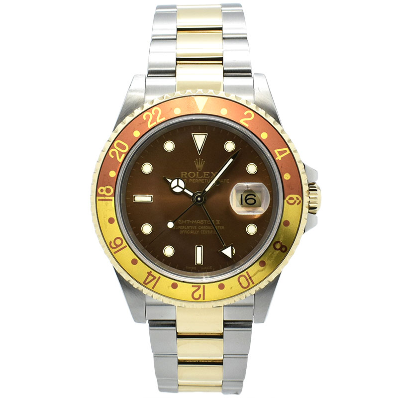 ロレックス　ROLEX　GMTマスター2　Ref.16713　ブラウン　K番　40mm　USED　中古