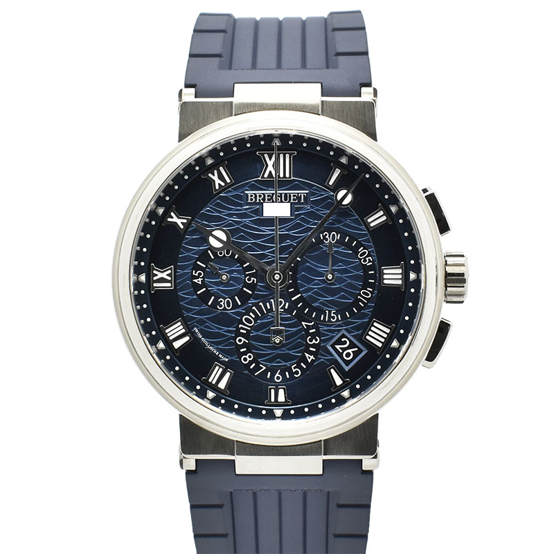 ブレゲ　BREGUET　マリーン クロノグラフ 5527　5527BB/Y2/5WV　42mm　18KWG　USED　中古