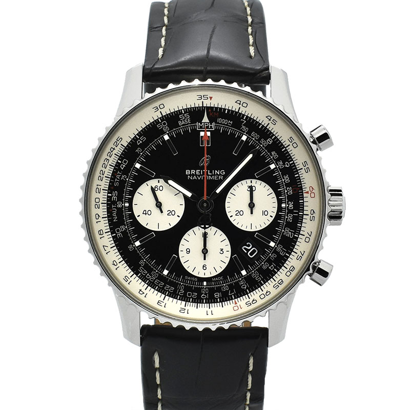 ブライトリング　BREITLING　ナビタイマー1 B01　A022B-1WBA(AB0121)　43mm　ブラック　USED　中古