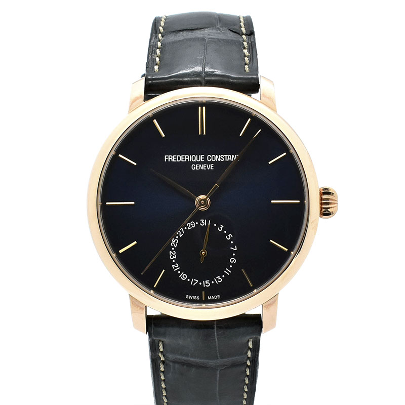 フレデリック・コンスタント　FREDERIQUE CONSTANT　スリムライン マニュファクチュール　FC-710N4S4　42mm　ブルー　USED　中古