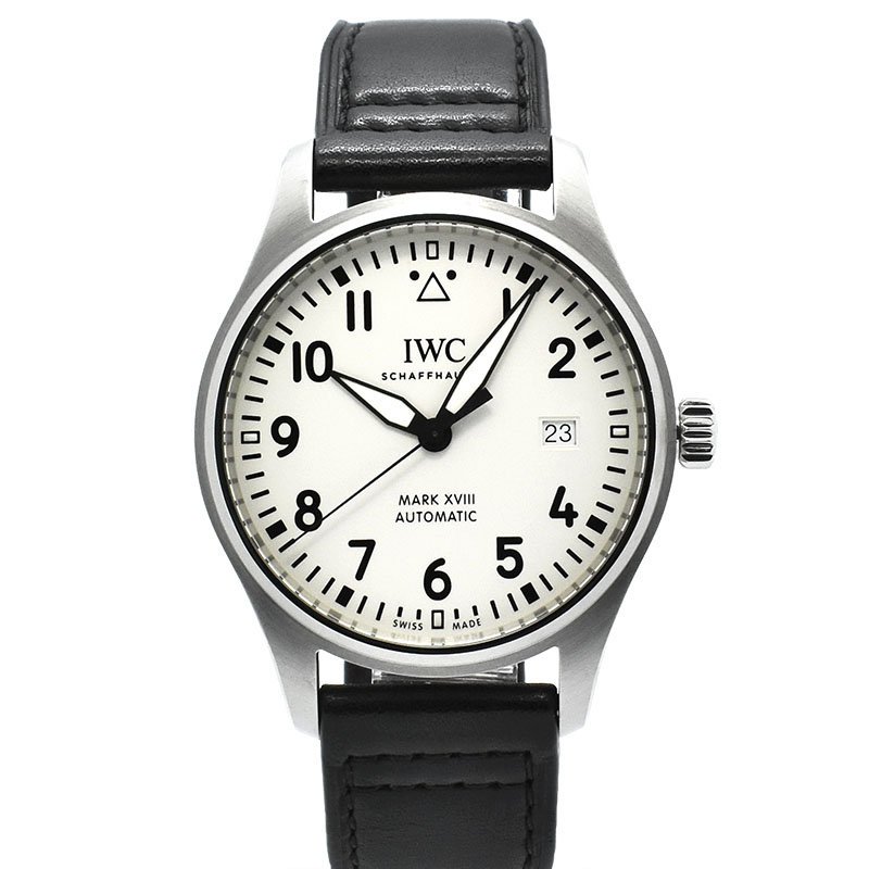 IWC　パイロットウォッチ マーク18　IW327012　40mm　ホワイト　USED　中古