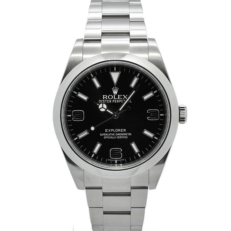 ロレックス　ROLEX　エクスプローラー1　Ref.214270　SS　39mm　ブラックアウト　ランダム番　USED　中古