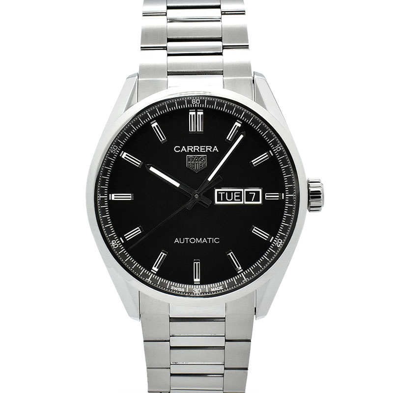 タグホイヤー　TAG HEUER　カレラ デイデイト キャリバー5　WBN2010.BA0640　41mm　ブラック　USED　中古