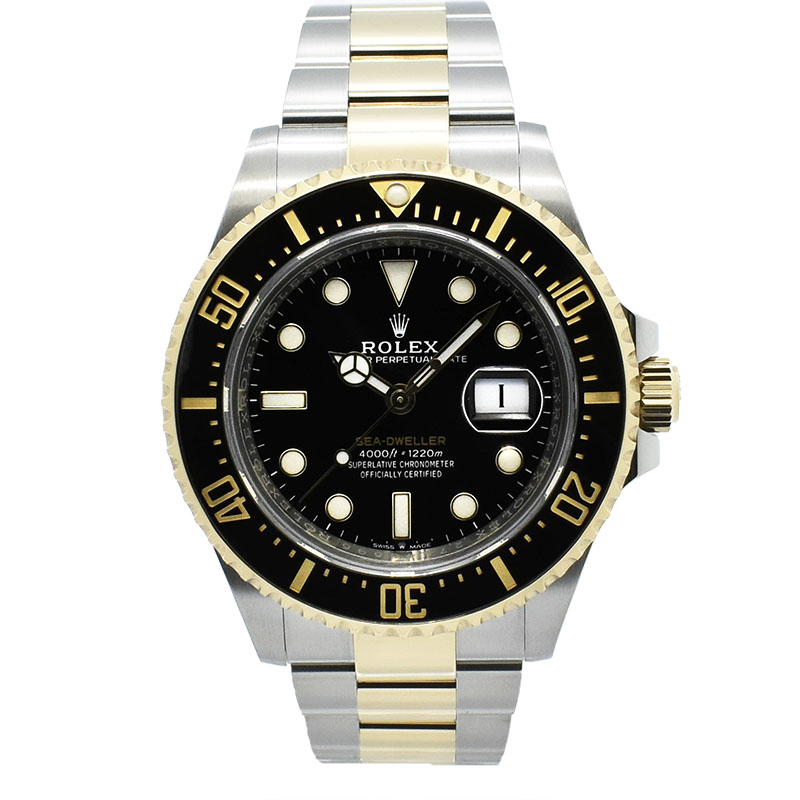 ロレックス　ROLEX　シードゥエラー　Ref.126603　43mm　ブラック　18KYG×SS　USED　中古